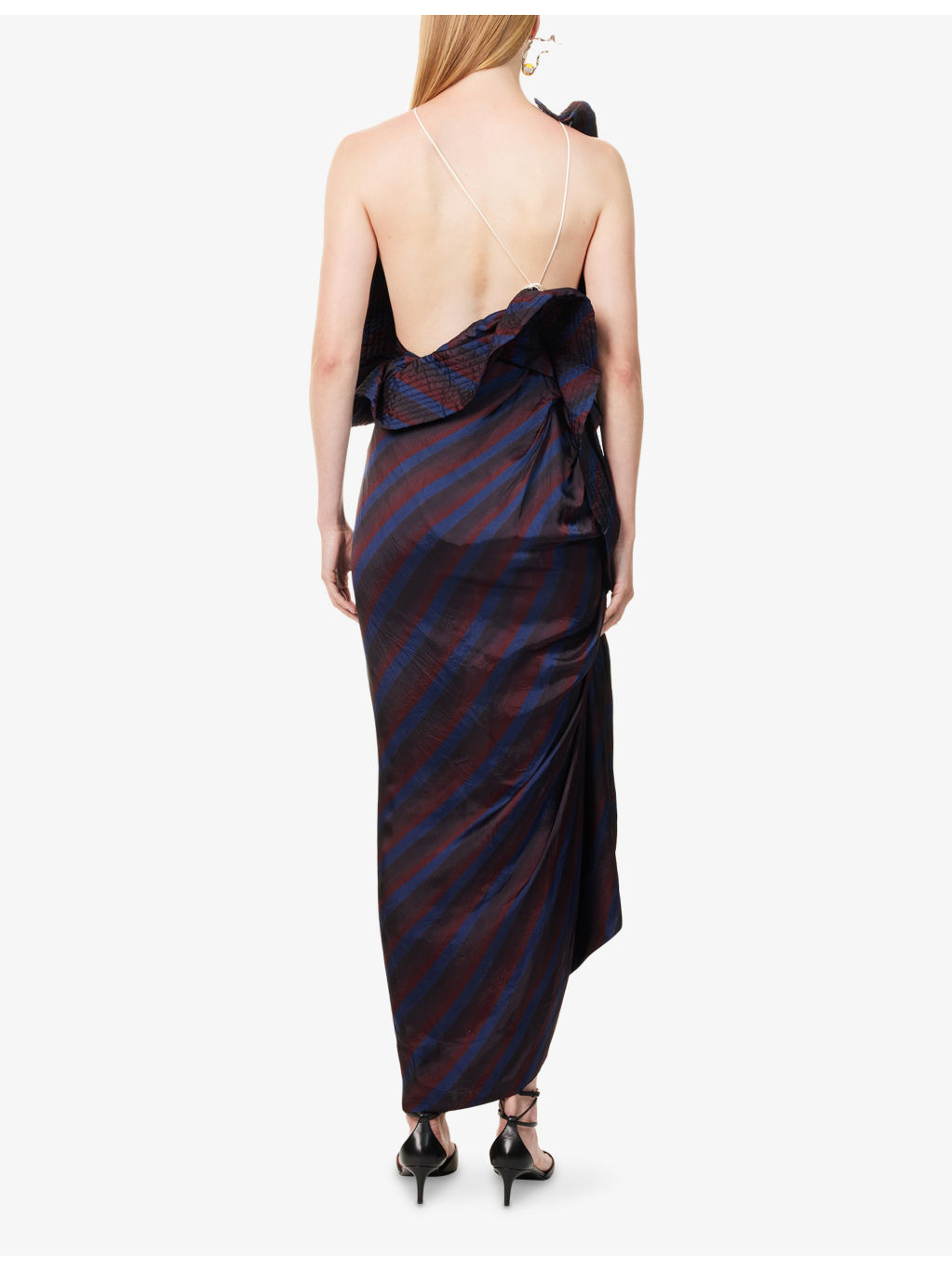 Dolla Asymmetric Woven Midi Dress - 4