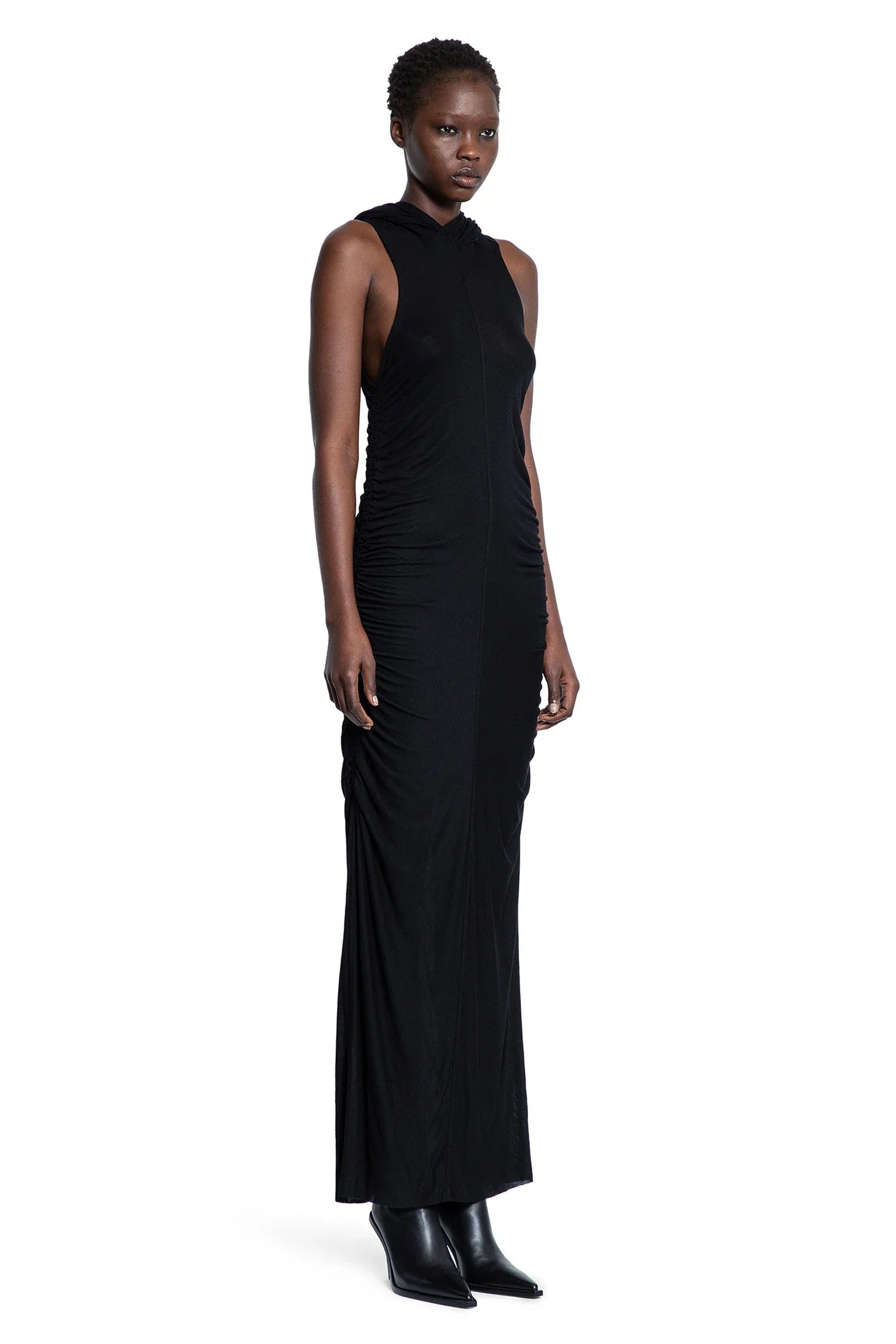 Ultra-Light-Viscose-Hooded-Long-Dress - 3