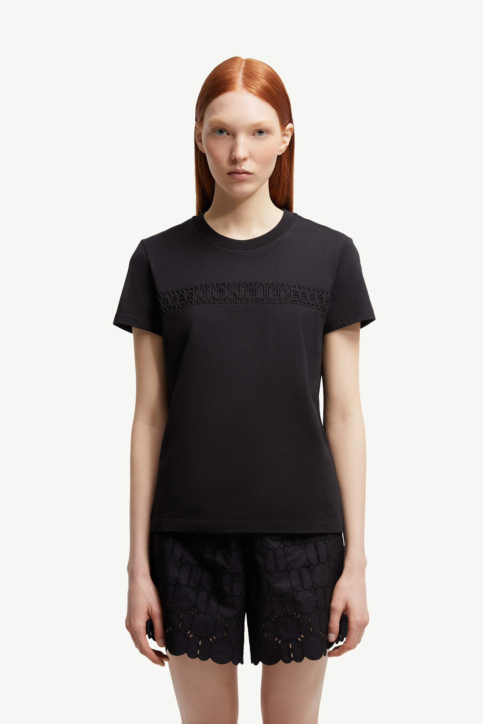 Embroidered Logo Cotton T-Shirt - 4