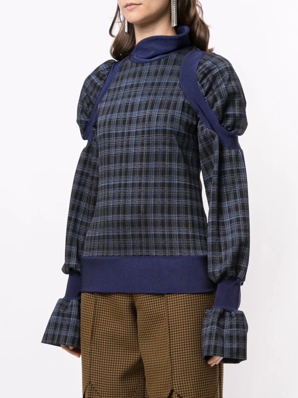 plaid check jumper - 3