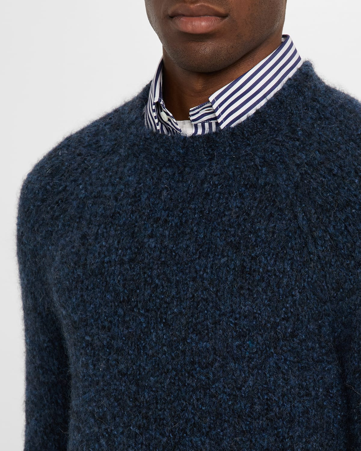 Men's Lofty Wool-Blend Crewneck Sweater - 5
