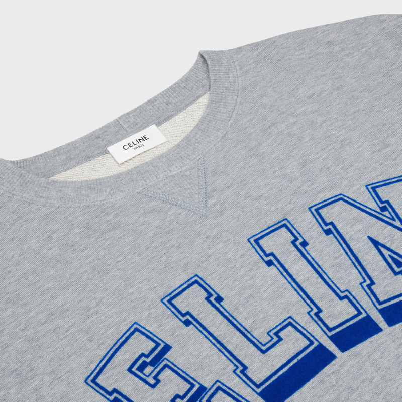 Oversized Celine sweatshirt in cotton fleece 3