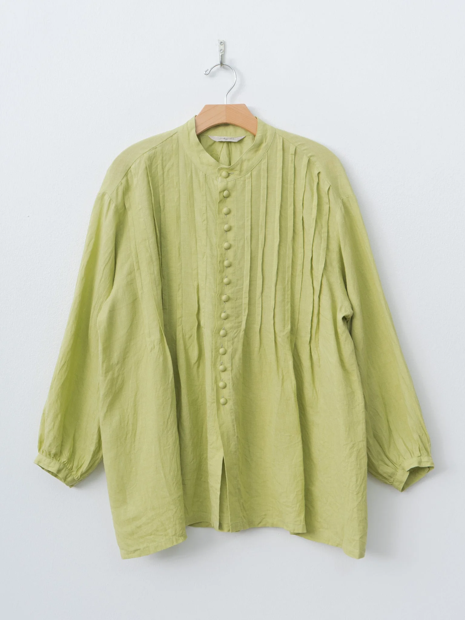 French Linen Shirt - Pistachio - 1