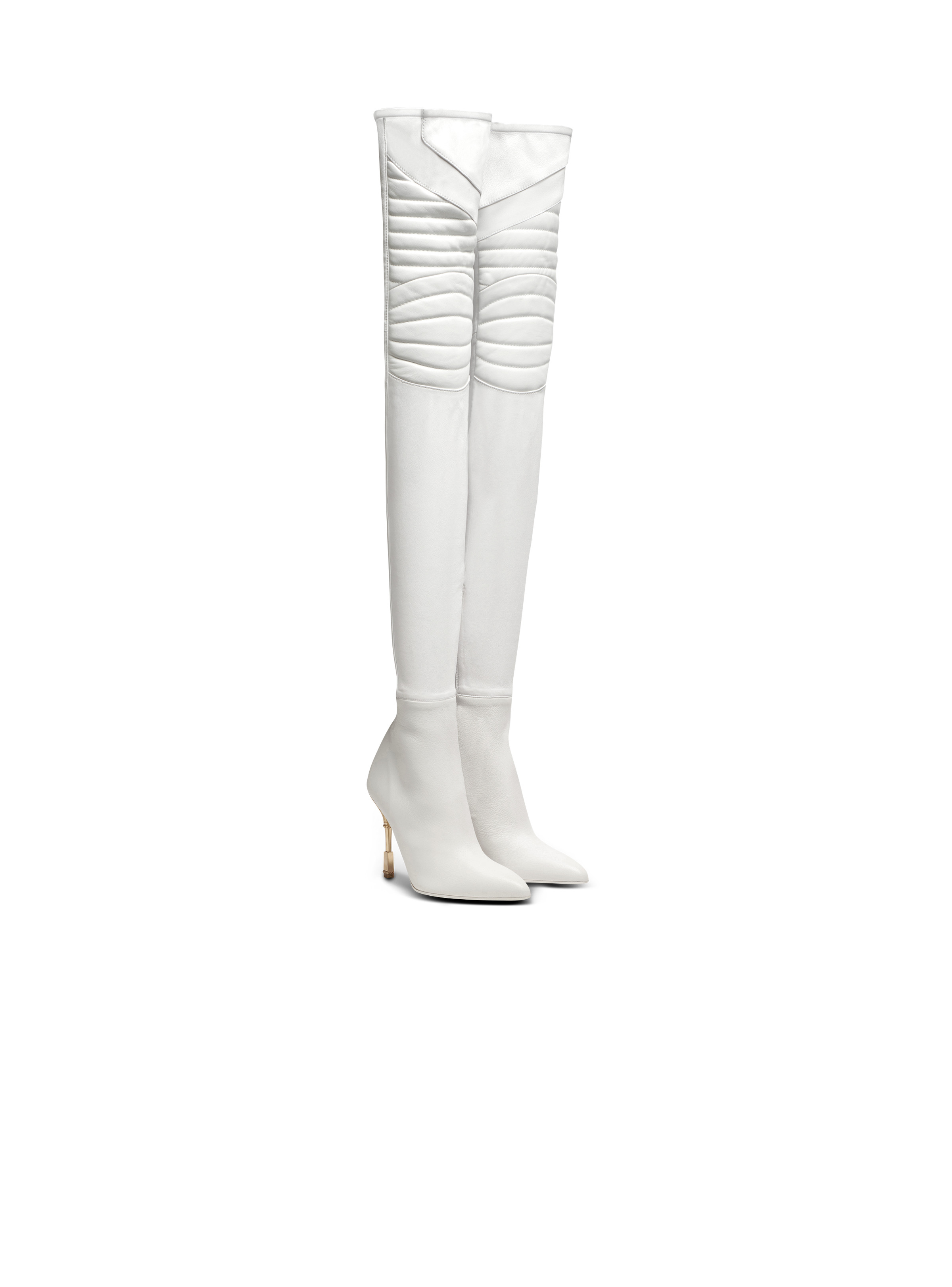 Moneta leather thigh-high boots - 2