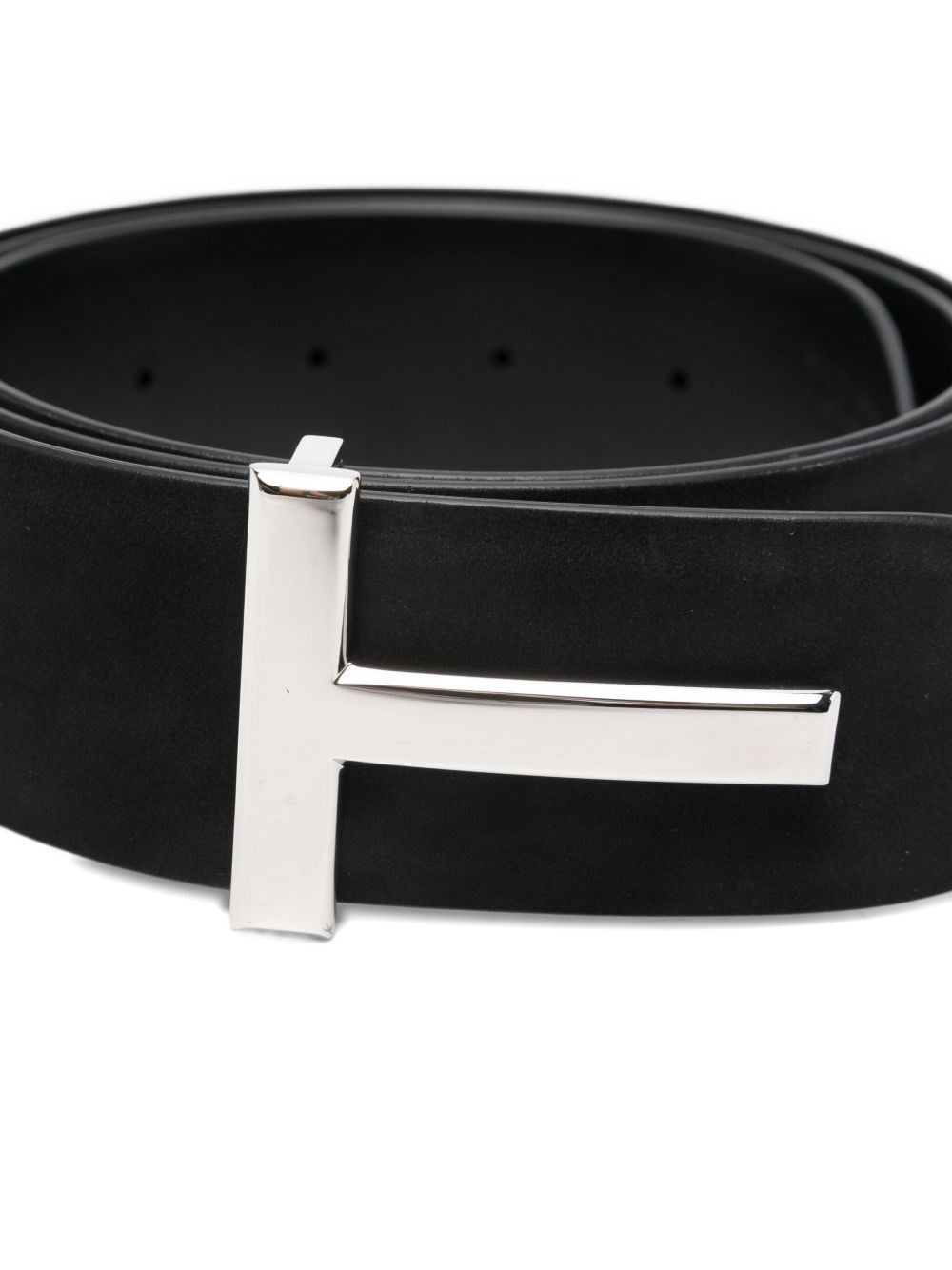 Reversible crocodile-print belt - 3