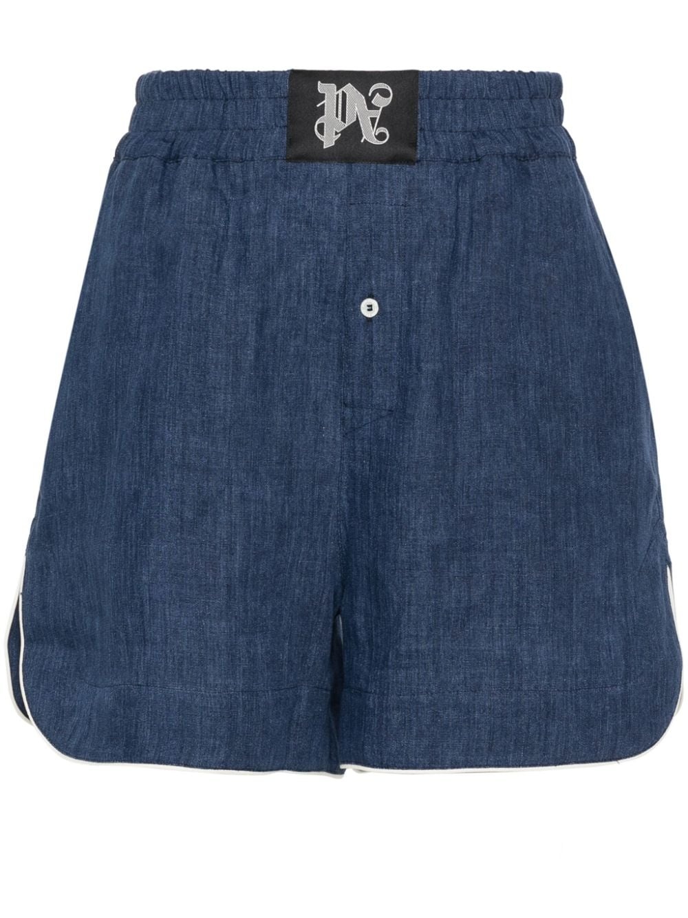 monogram linen boxer shorts - 1