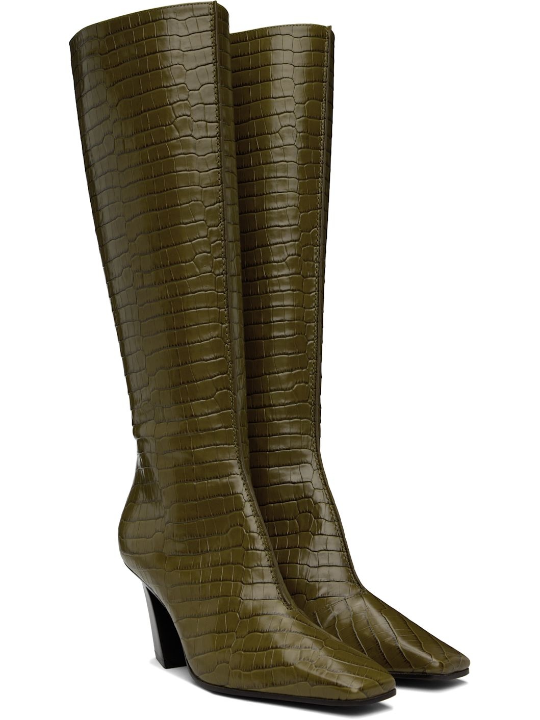 Green Lewis Tall Boots - 4
