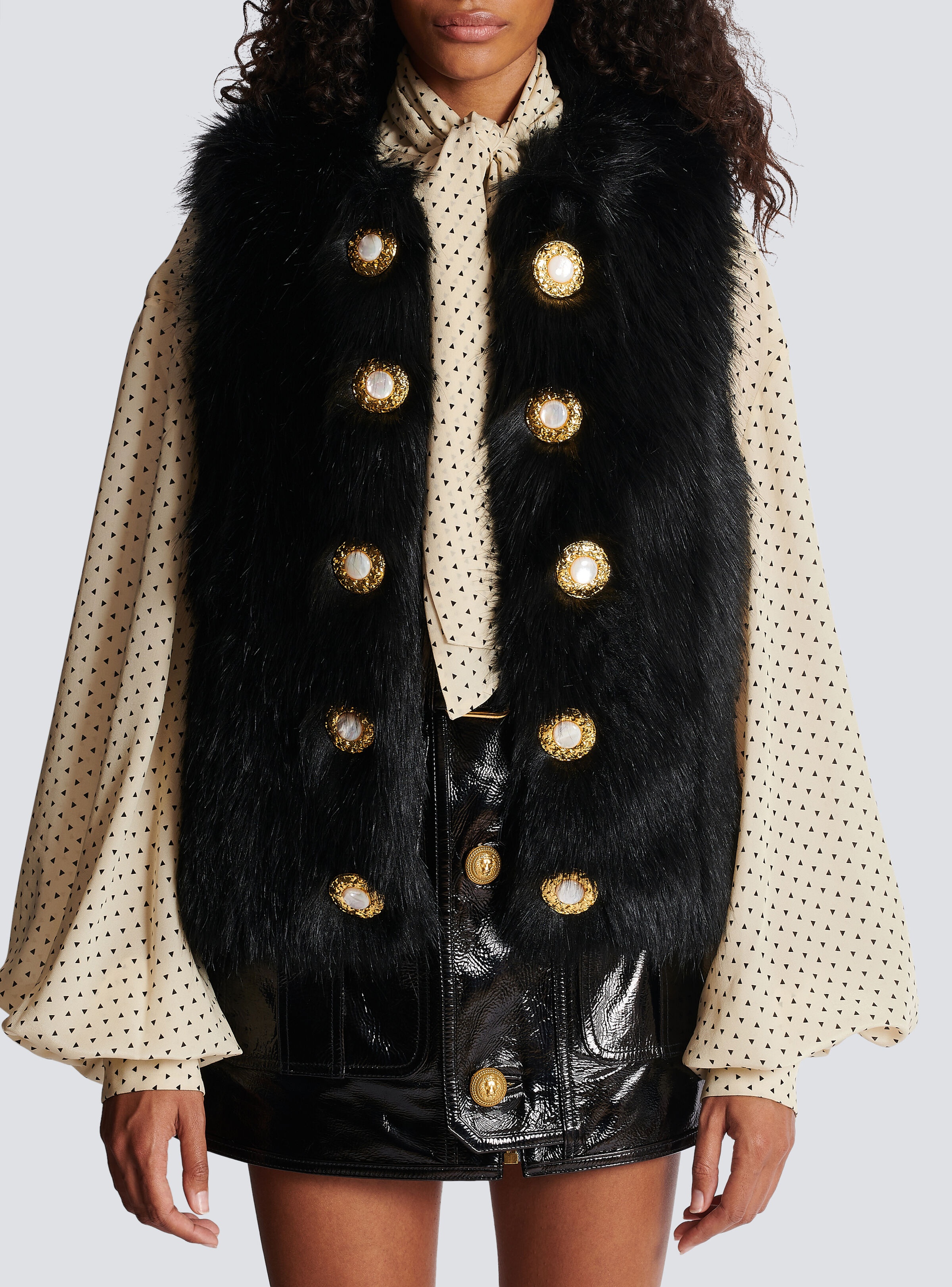 Faux fur gilet - 5
