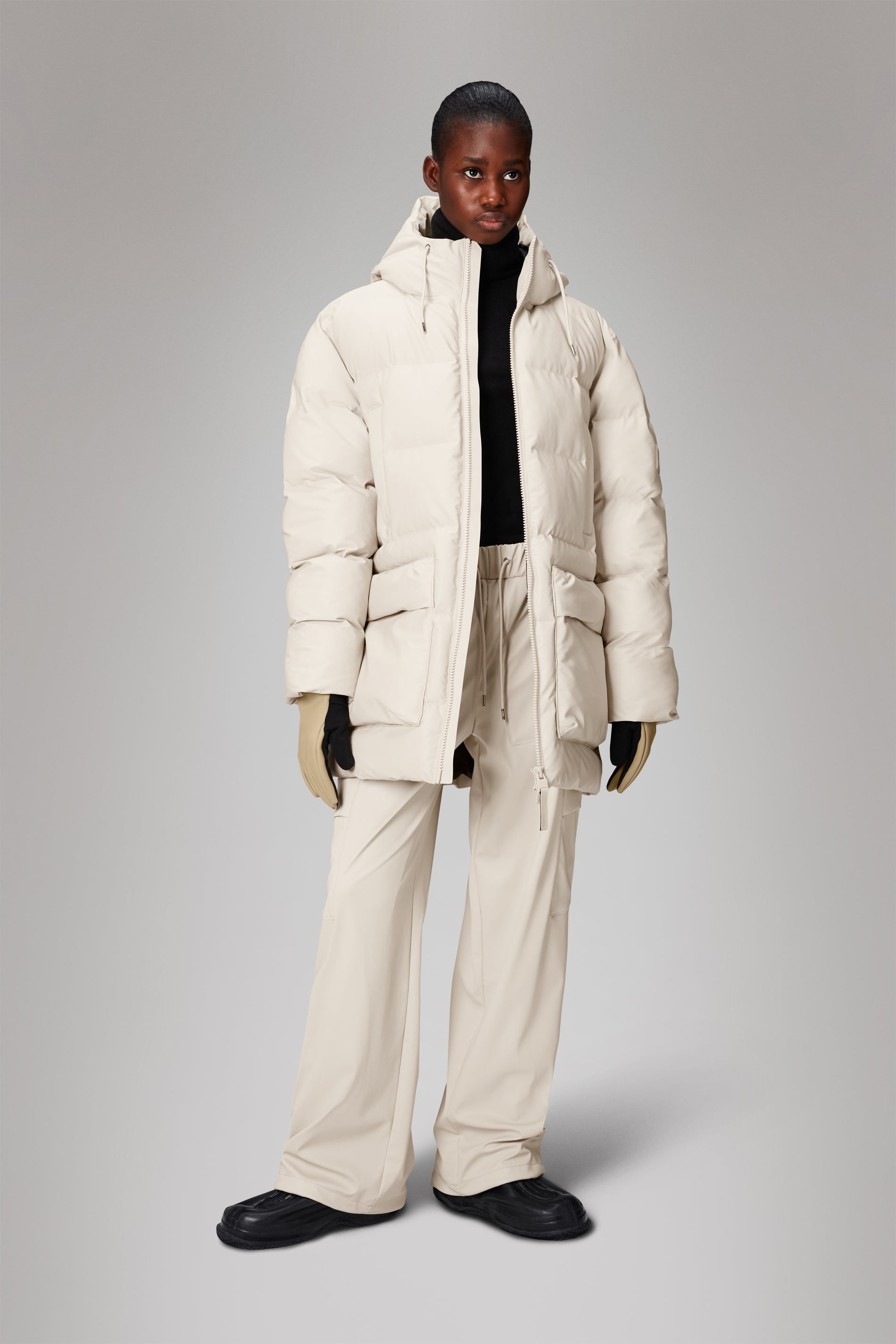 Alta Long Puffer Cargo Jacket - 4