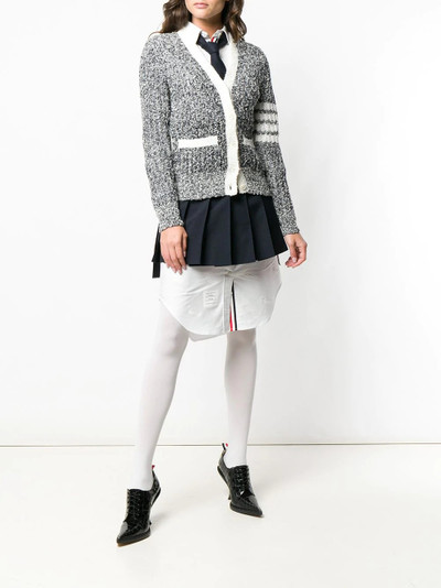 Thom Browne 4-Bar stripe cardigan outlook