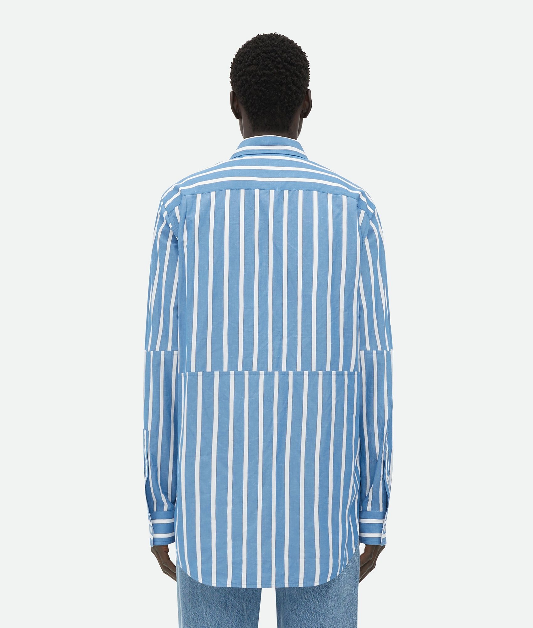 Cotton And Linen Relaxed Striped Shirt - 3