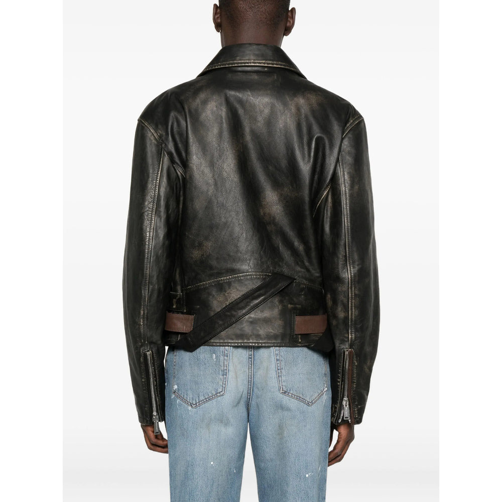Dsquared2 Black Jackets - Leather Jackets Men - 5