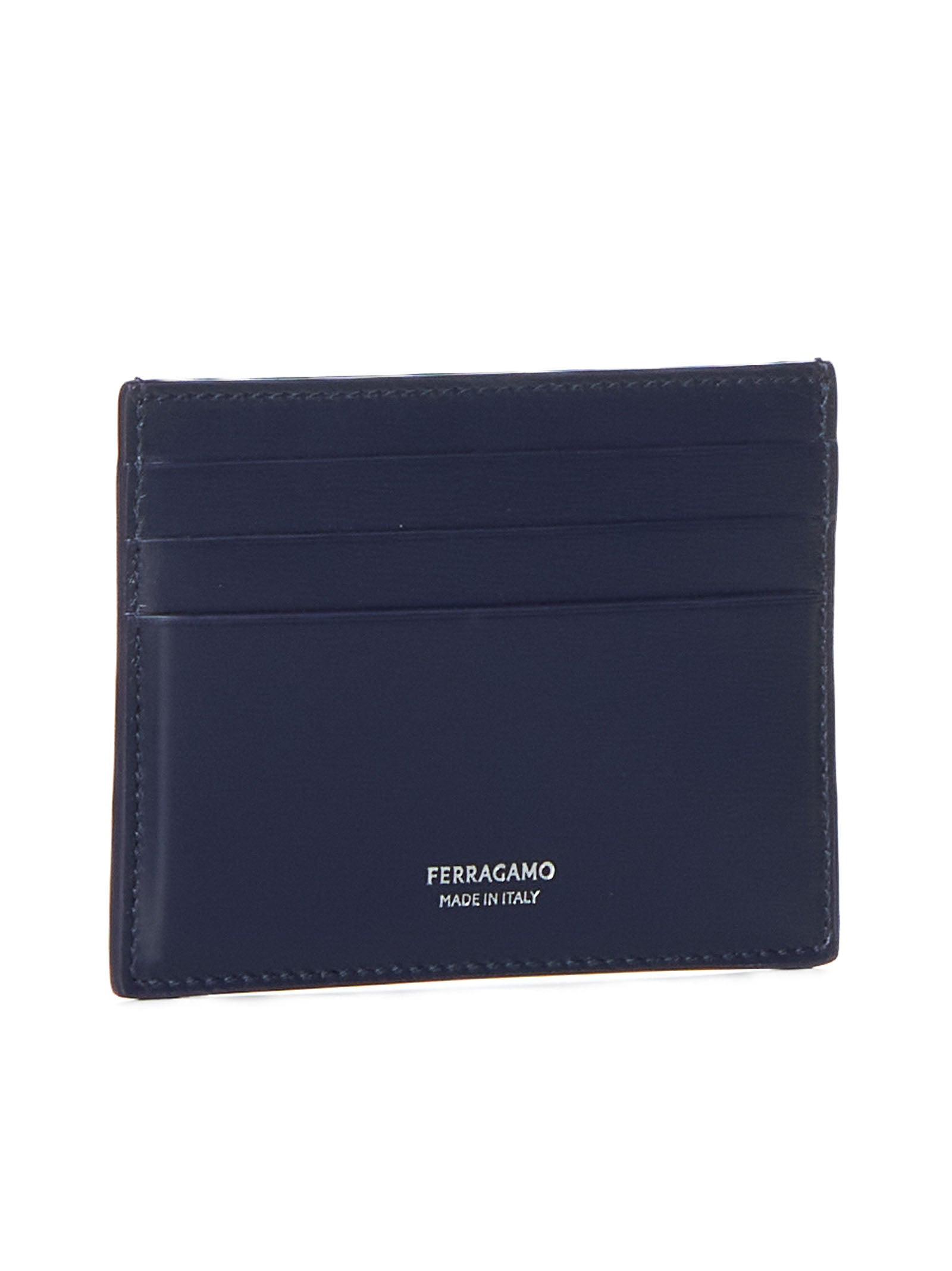 Leather cardholder with logo - 2