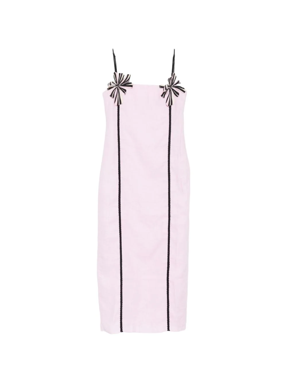 Sloane flower-applique midi dress - 1