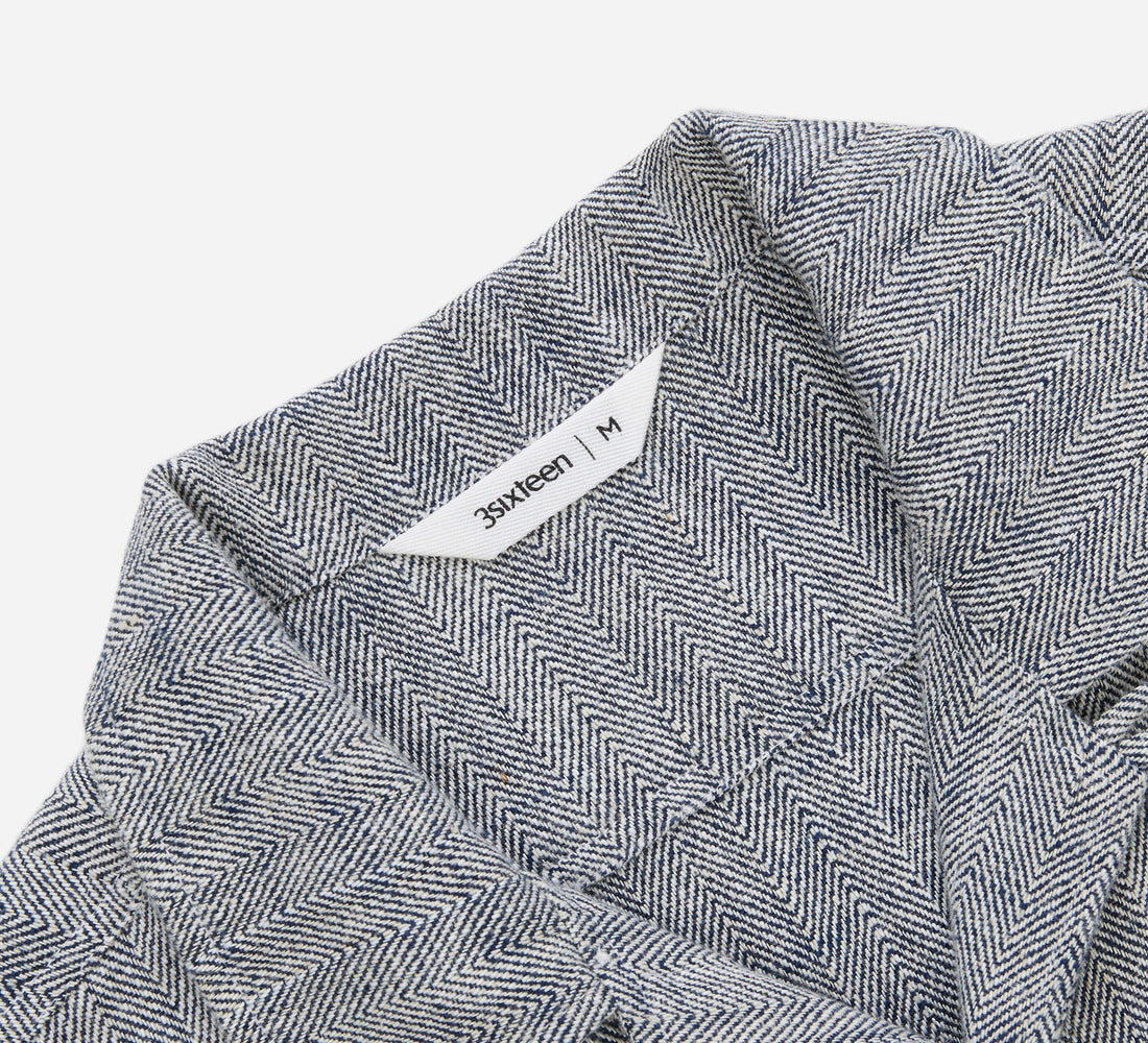 Camp Shirt - Black Cotton/Linen HBT - 3