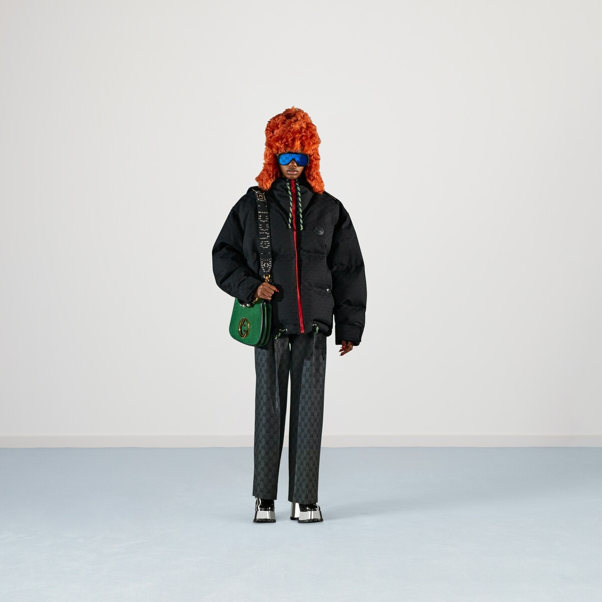 GG cotton canvas puffer jacket - 2