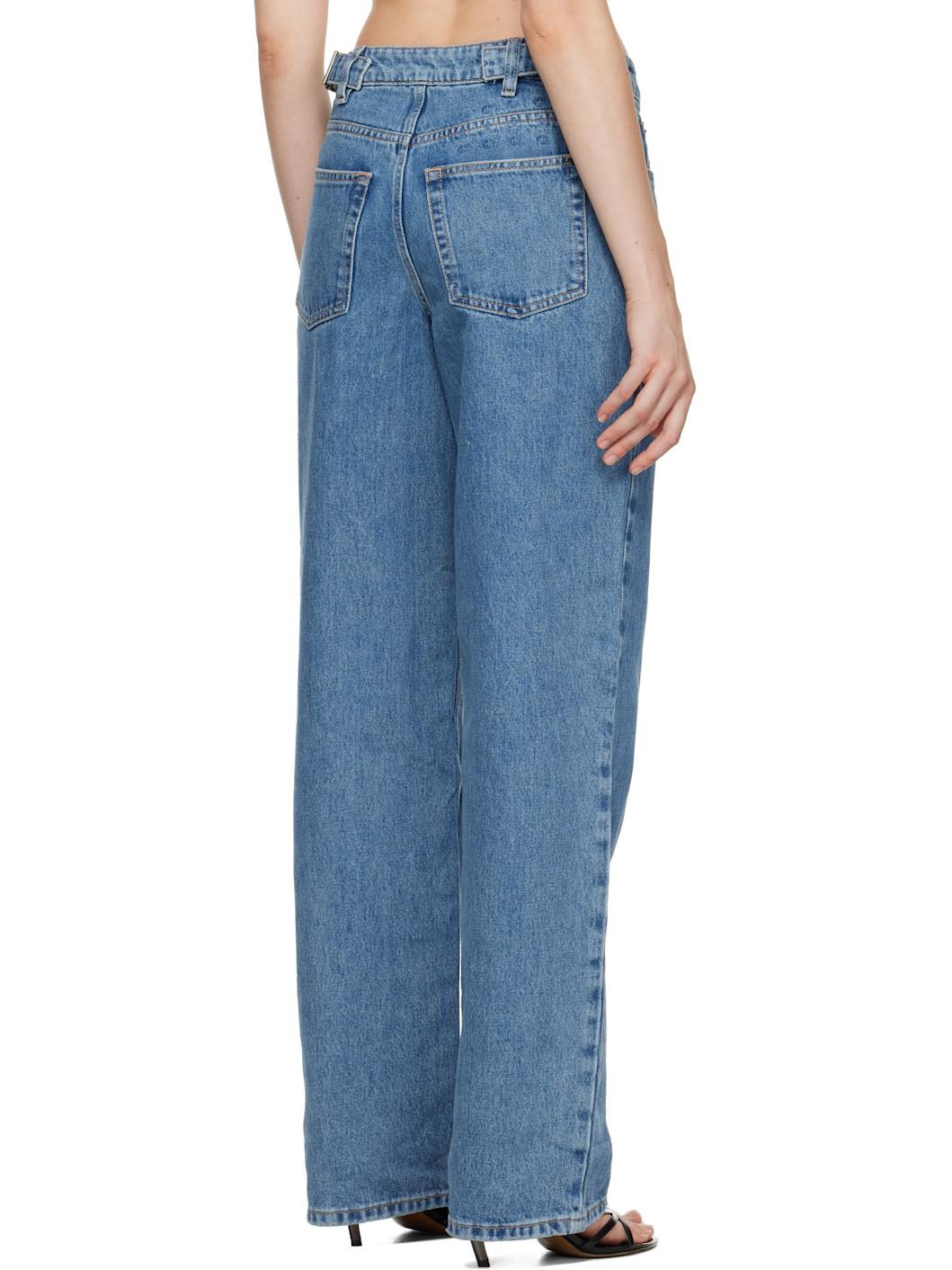 Blue Low Rider Jeans - 3