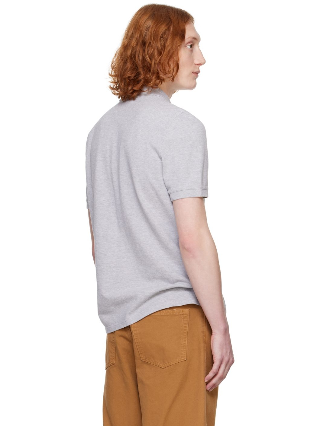 Gray Fox Head Patch Regular Polo - 3