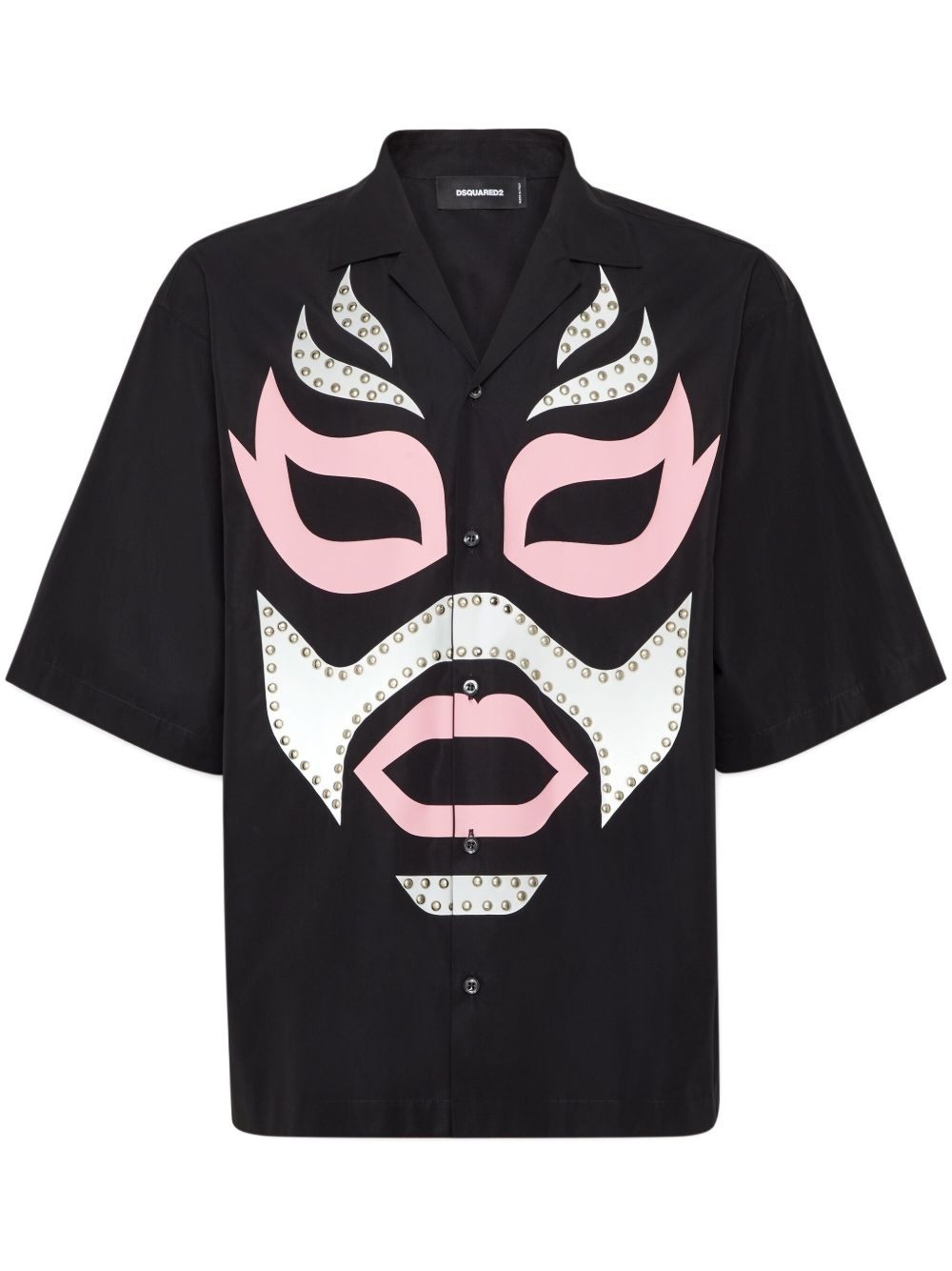 stud detailing short sleeves shirt - 1