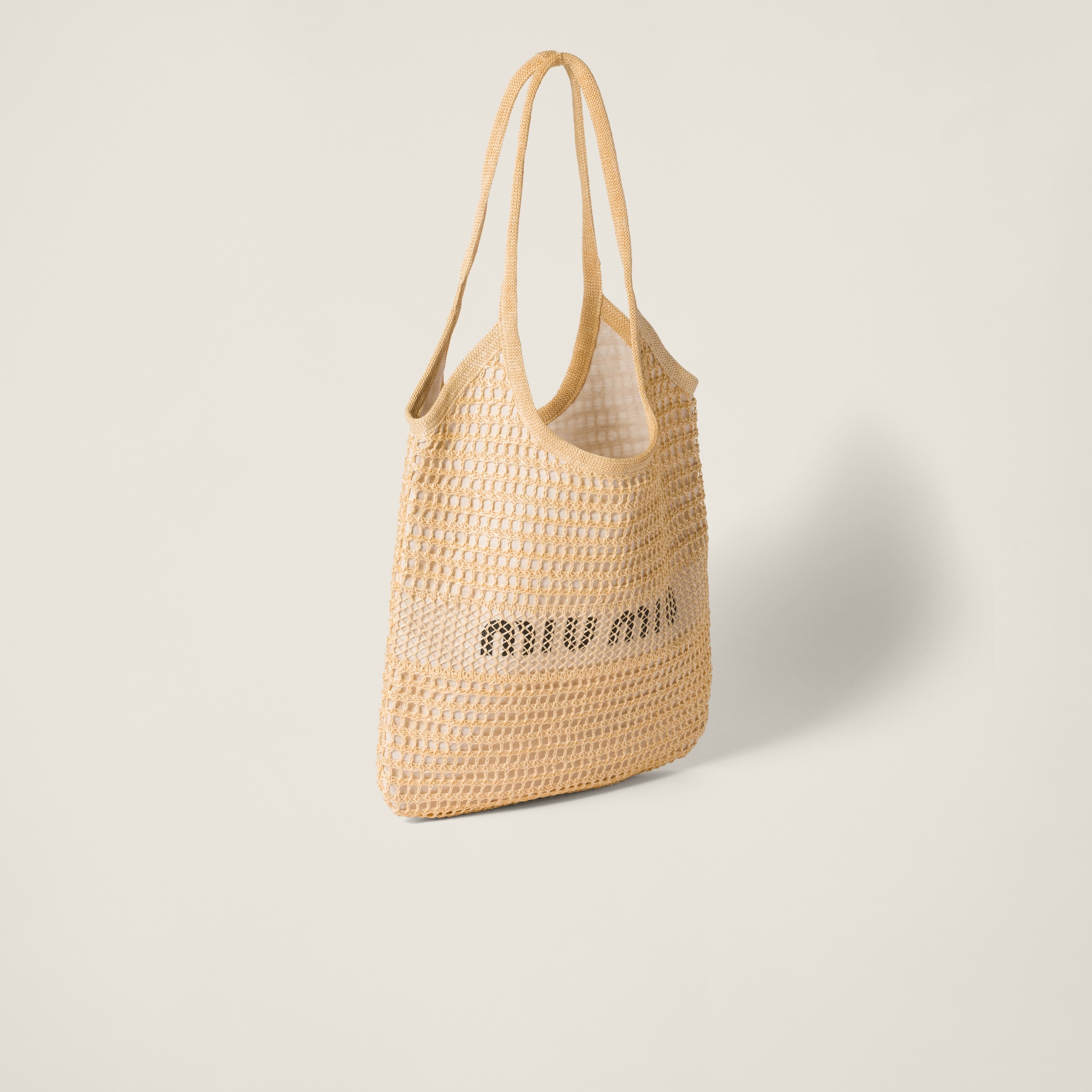 IVY raffia-effect and linen bag - 3