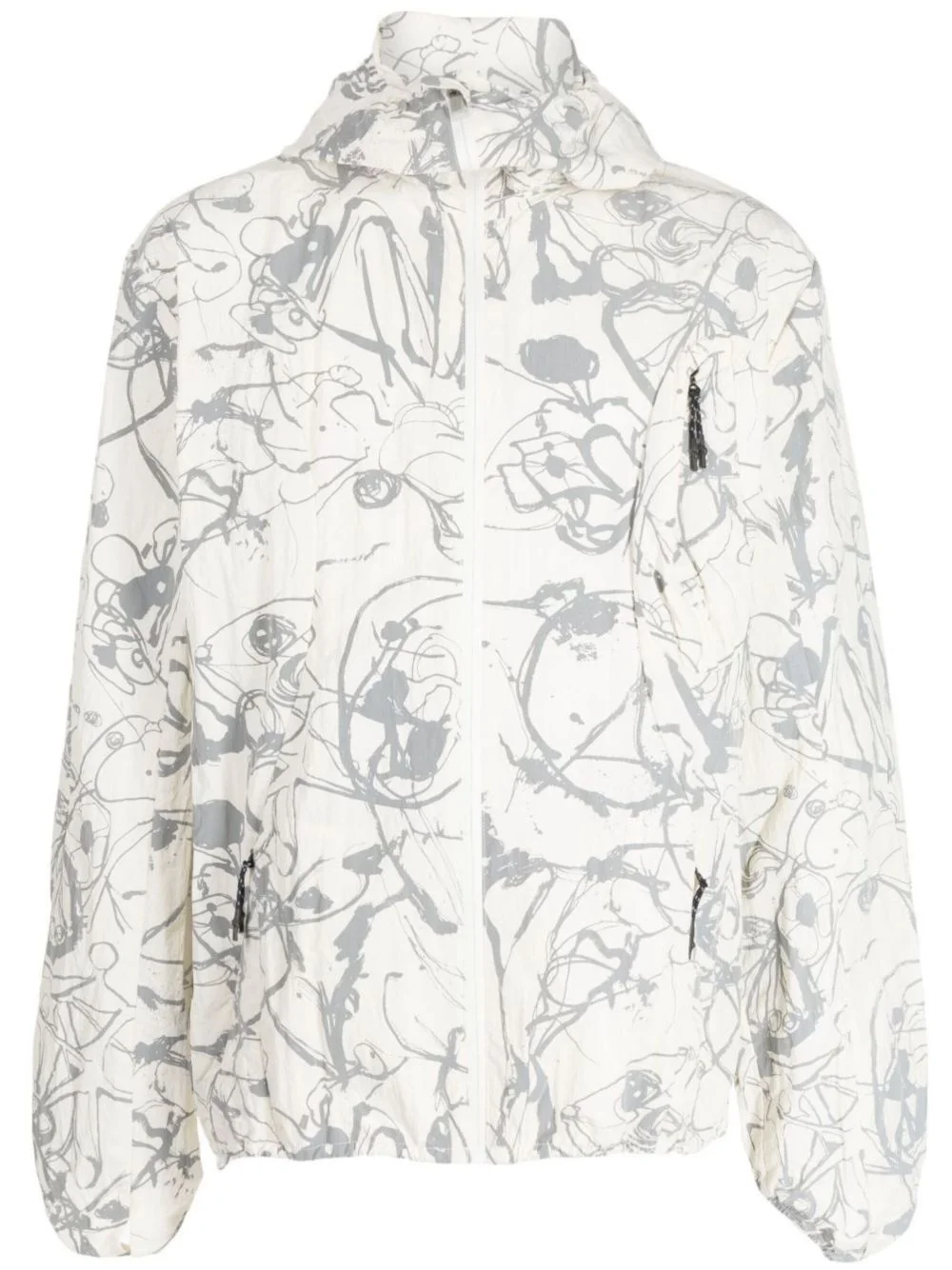 graphic-print jacket - 1