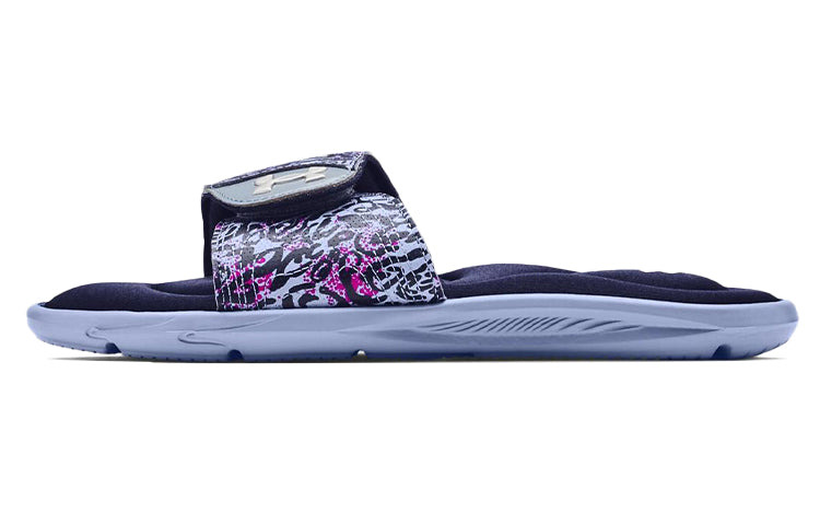 (WMNS) Under Armour Ignite VI Graphic Strap Slides 'Blue Purple' 3024453-400 - 2
