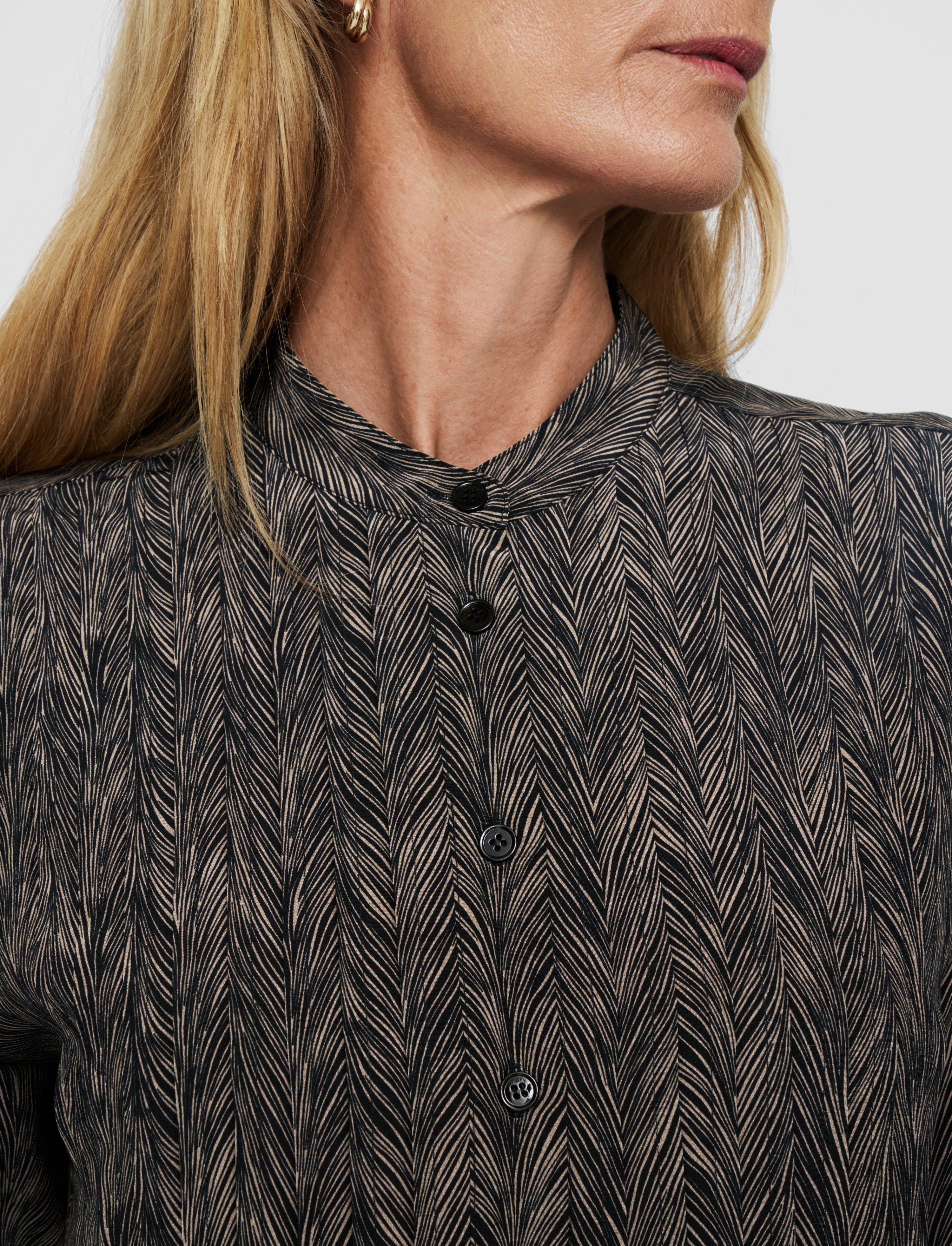 Albin Crepe de Chine Print Silk Blouse - 6