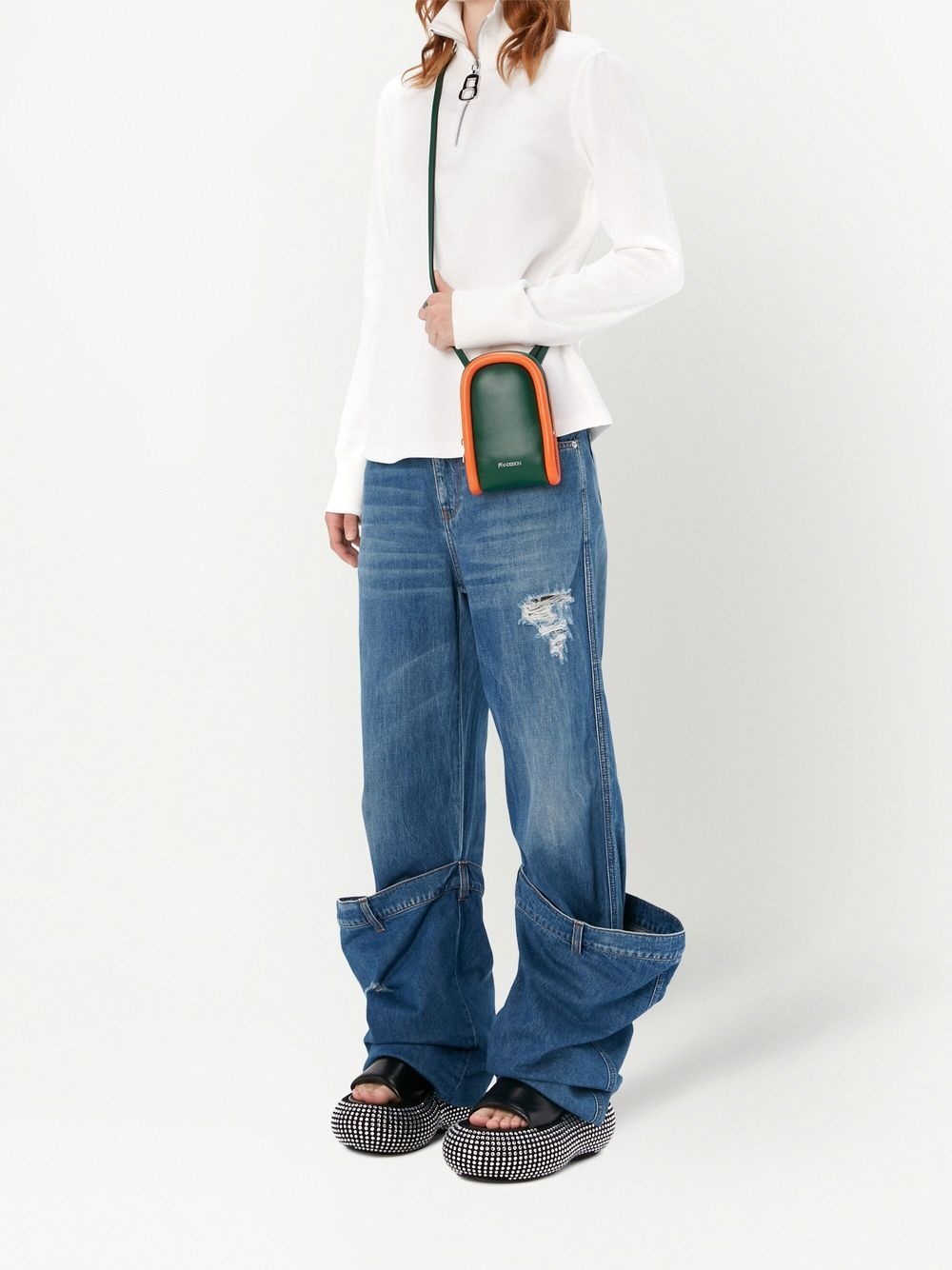 distressed Bucket jeans - 2