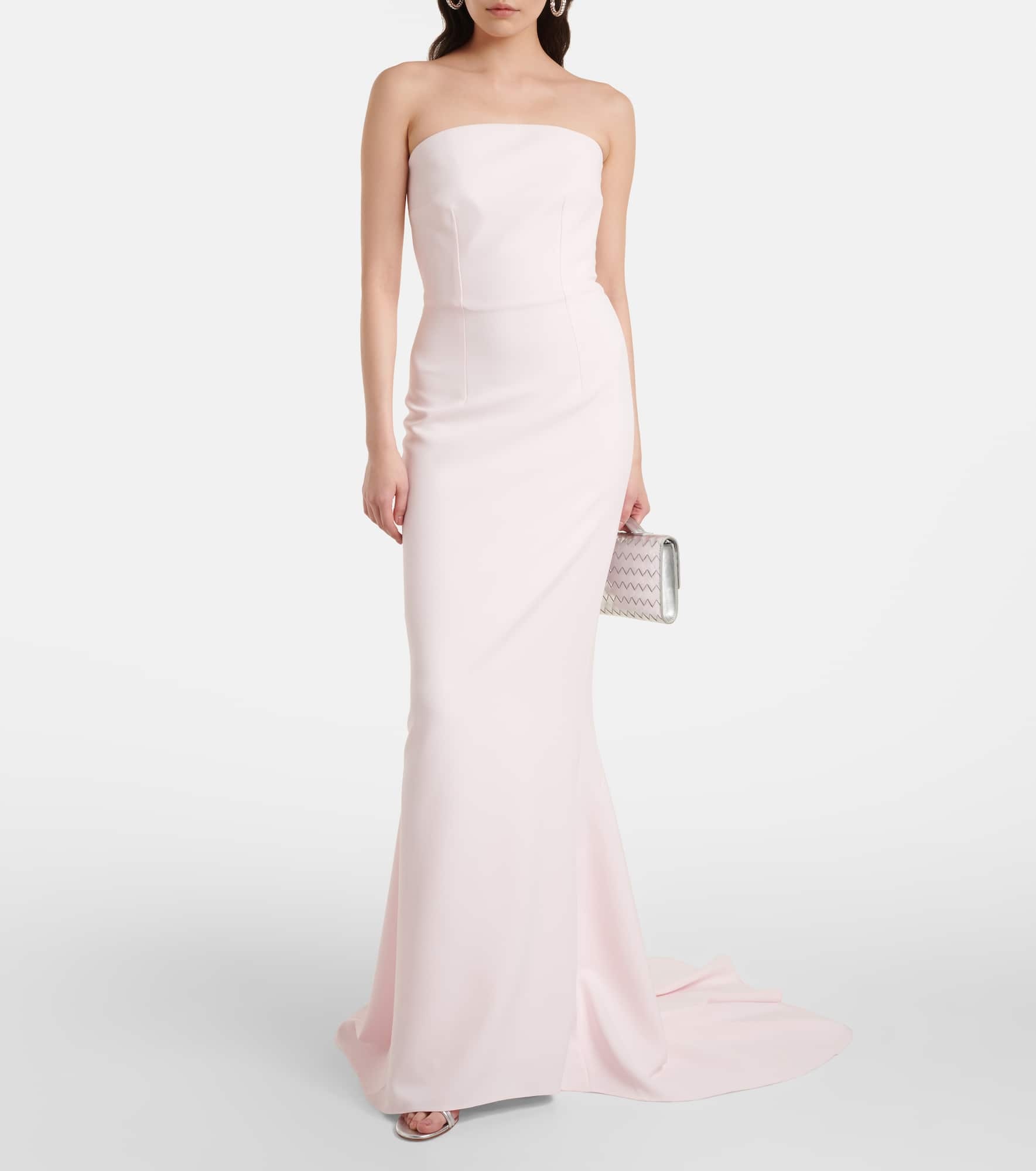 Sofie embellished crêpe bustier gown - 2