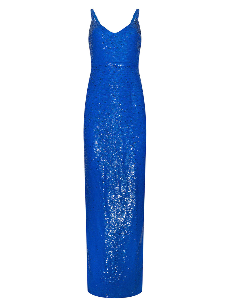 Women's Karma Sequined Sleeveless Maxi Dress - Cobalt 1
