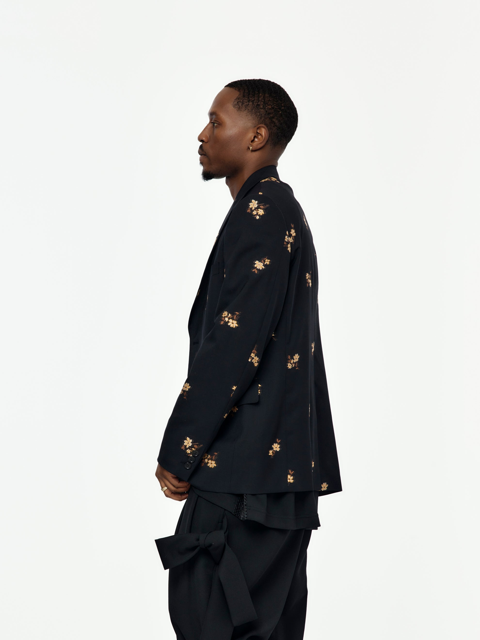 HOMME PLUS JACKET (BLACK / MULTI) - 2