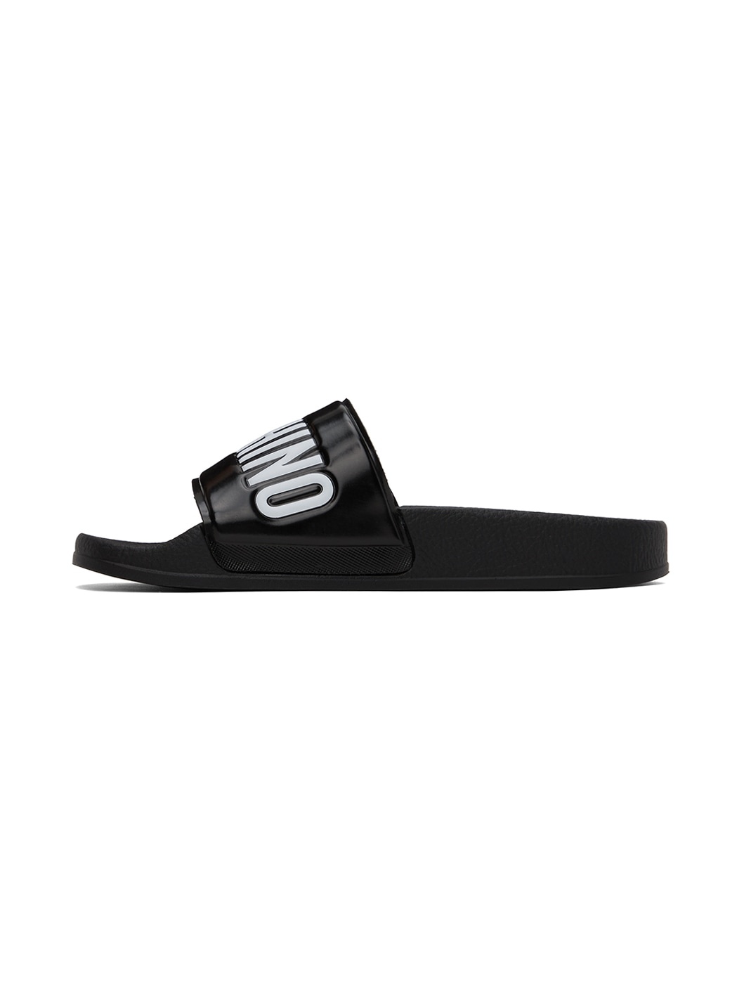 Black PVC Logo Pool Slides - 3