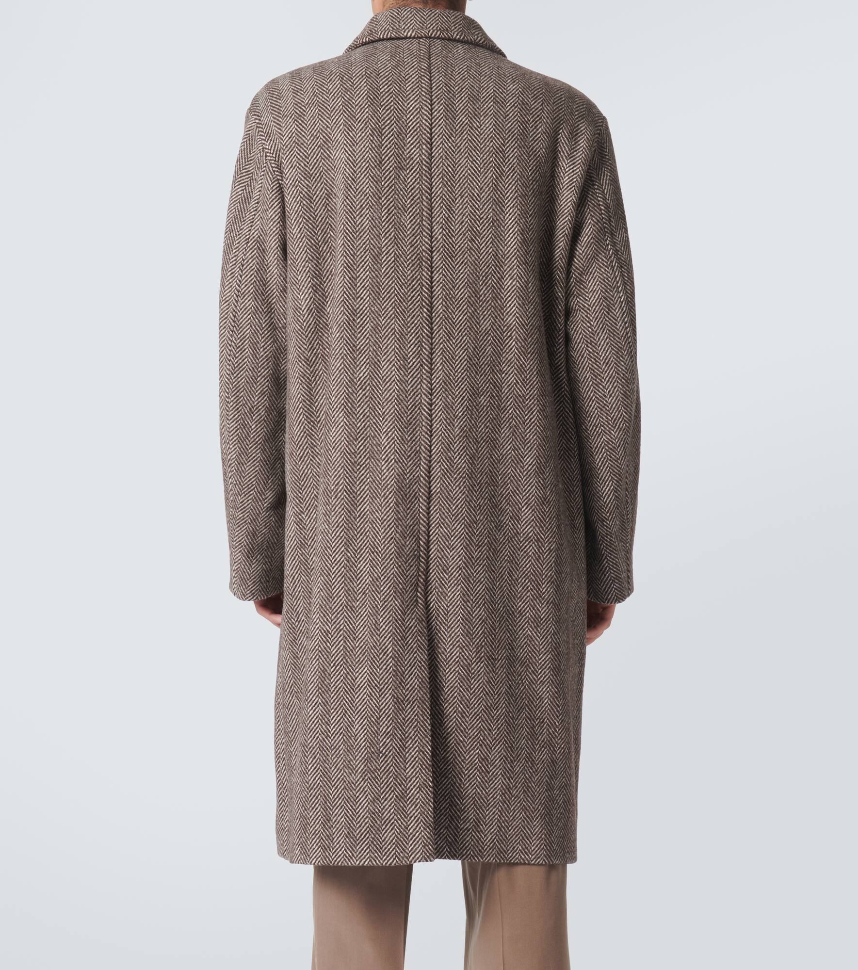Wool tweed overcoat - 4