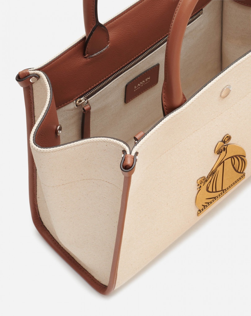 CANVAS IN&OUT BAG SM WITH PLAQUE - 5