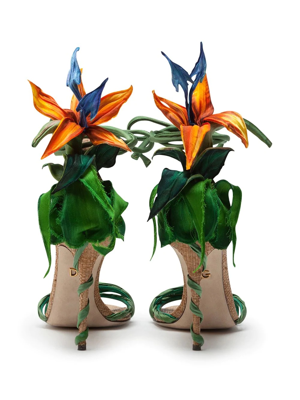 Bird of Paradise satin sandals  - 3