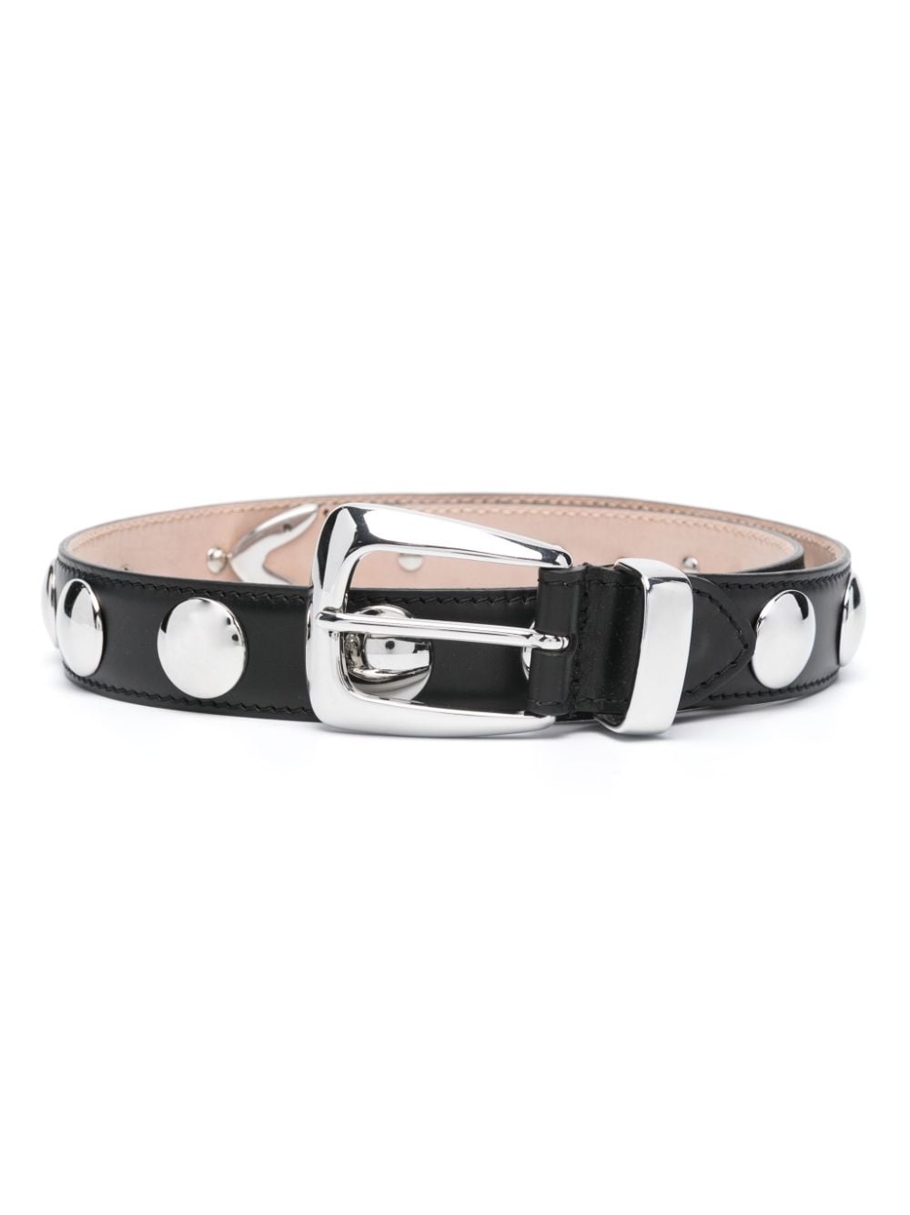 studded leather belt - 1