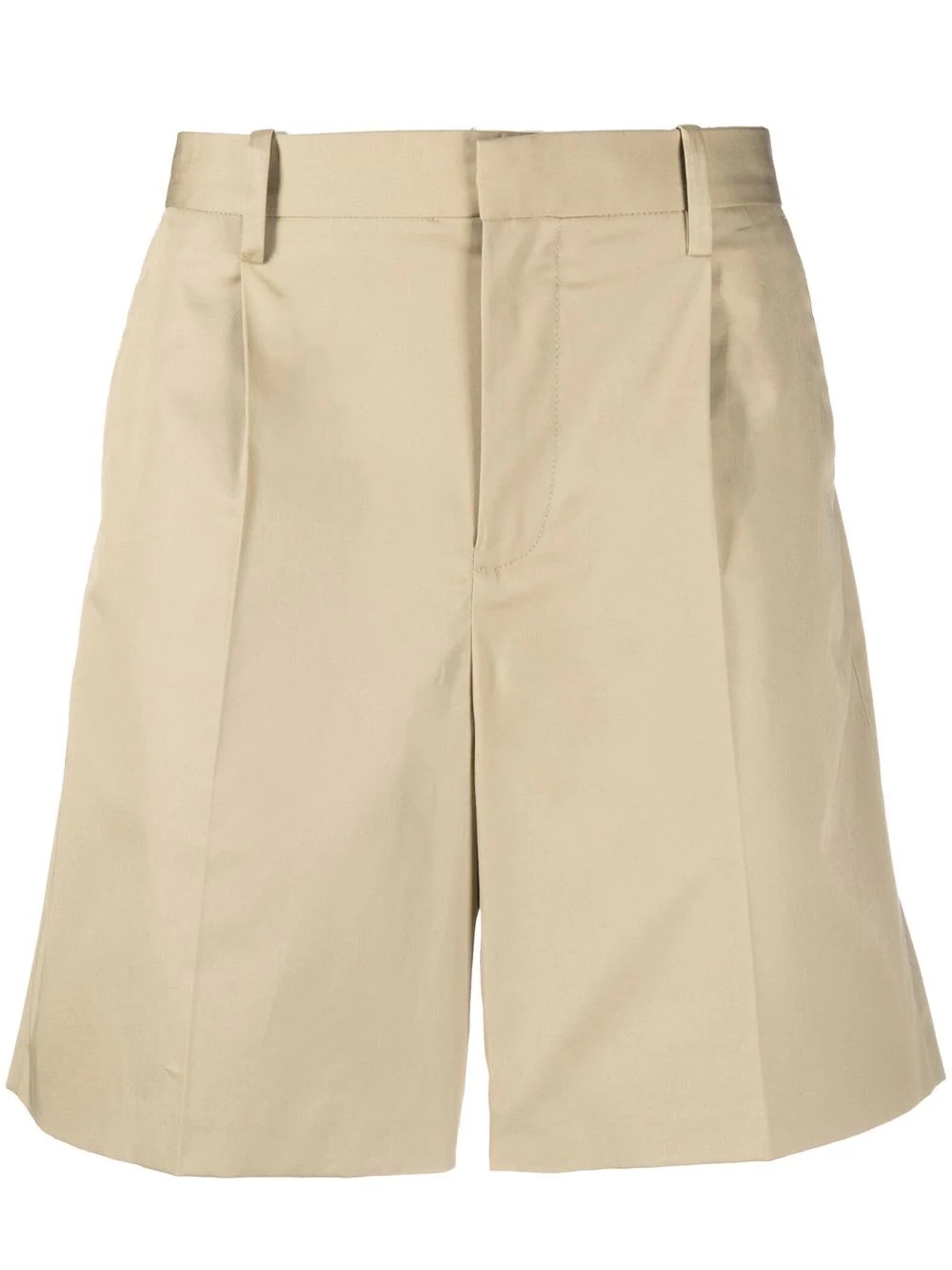 mid-rise cotton chino shorts - 1