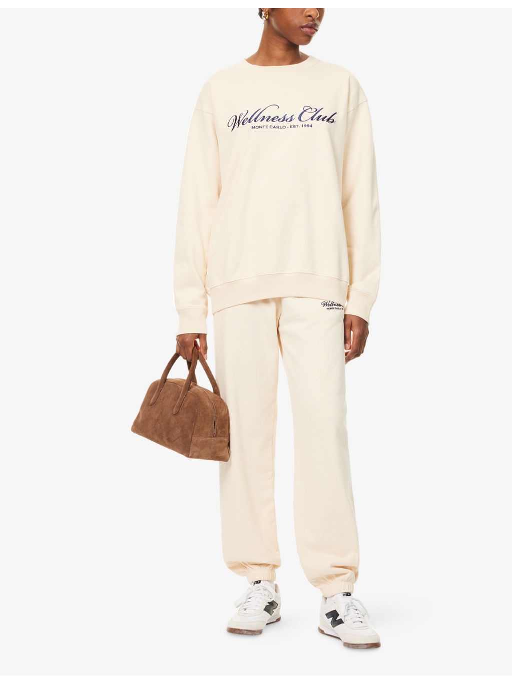 Wellness Club Embroidered Crewneck Cotton-Jersey Sweatshirt - 2