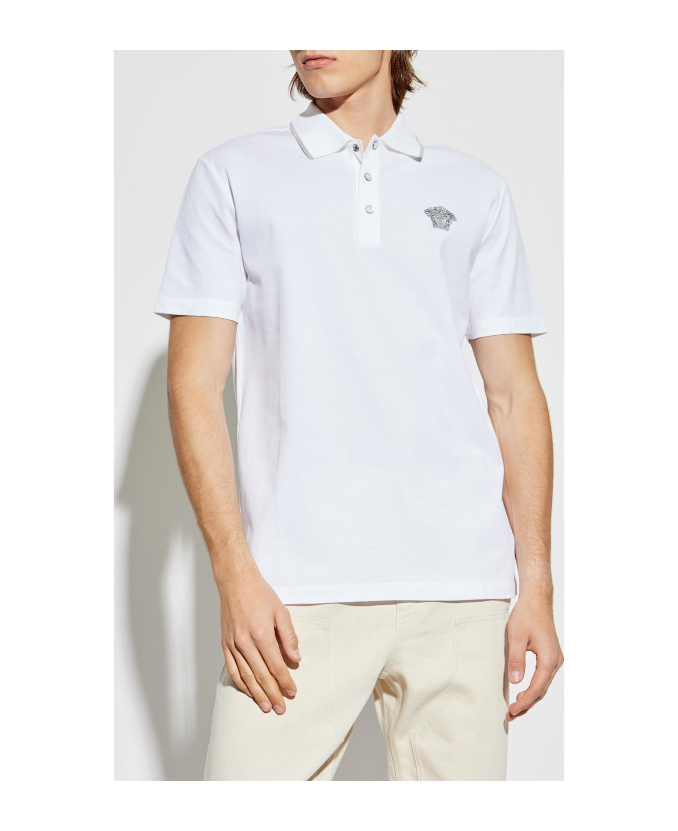 Versace Polo With 'medusa' Head - 3