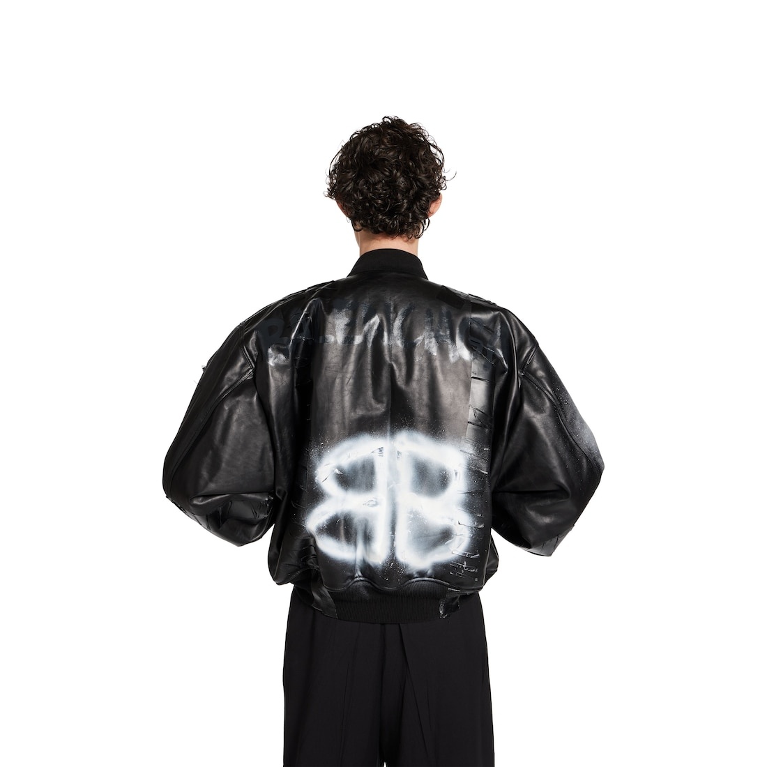 Men's Bomber Jacket in Black - 5