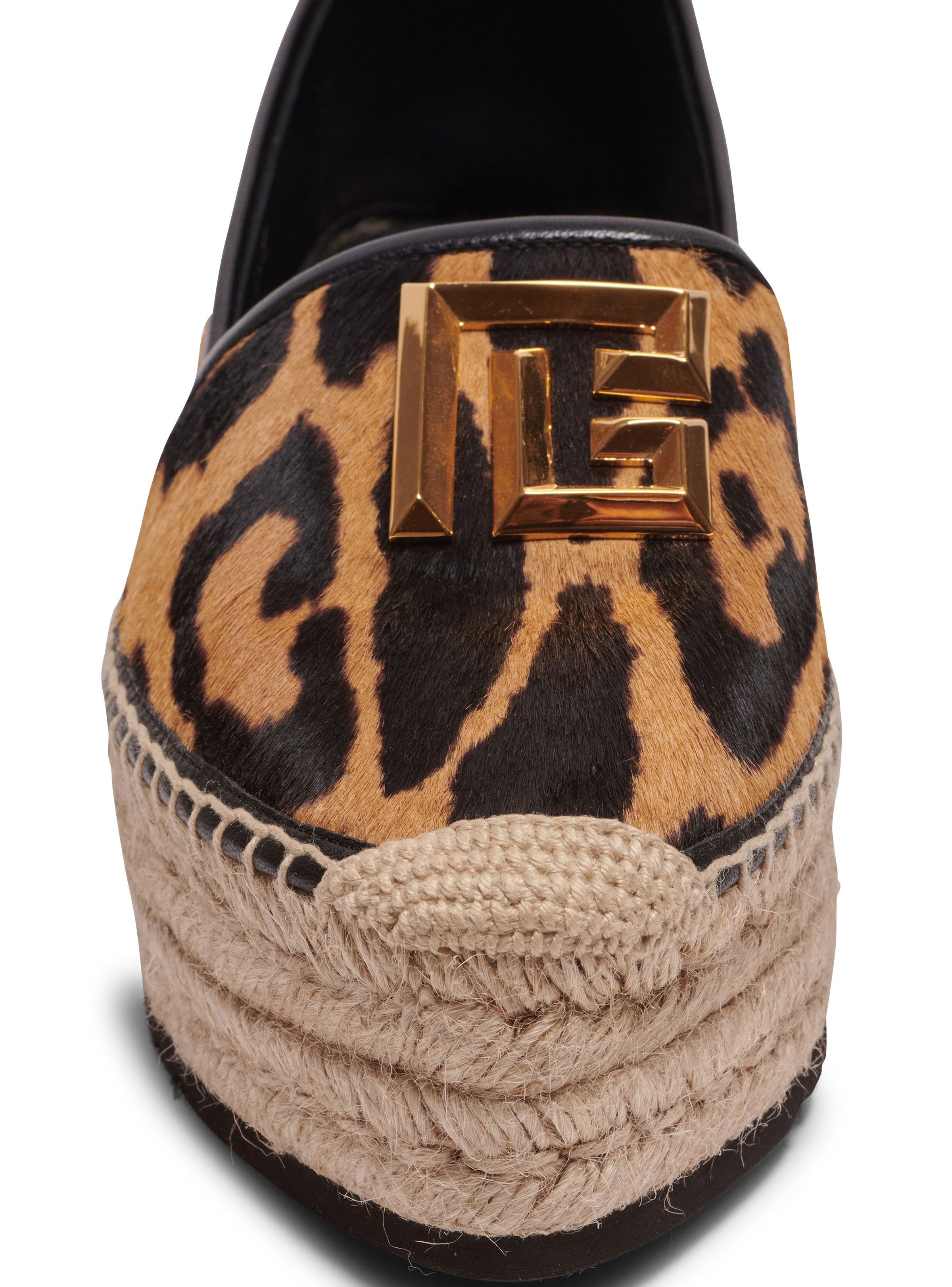Alex espadrilles in leopard-print leather - 6