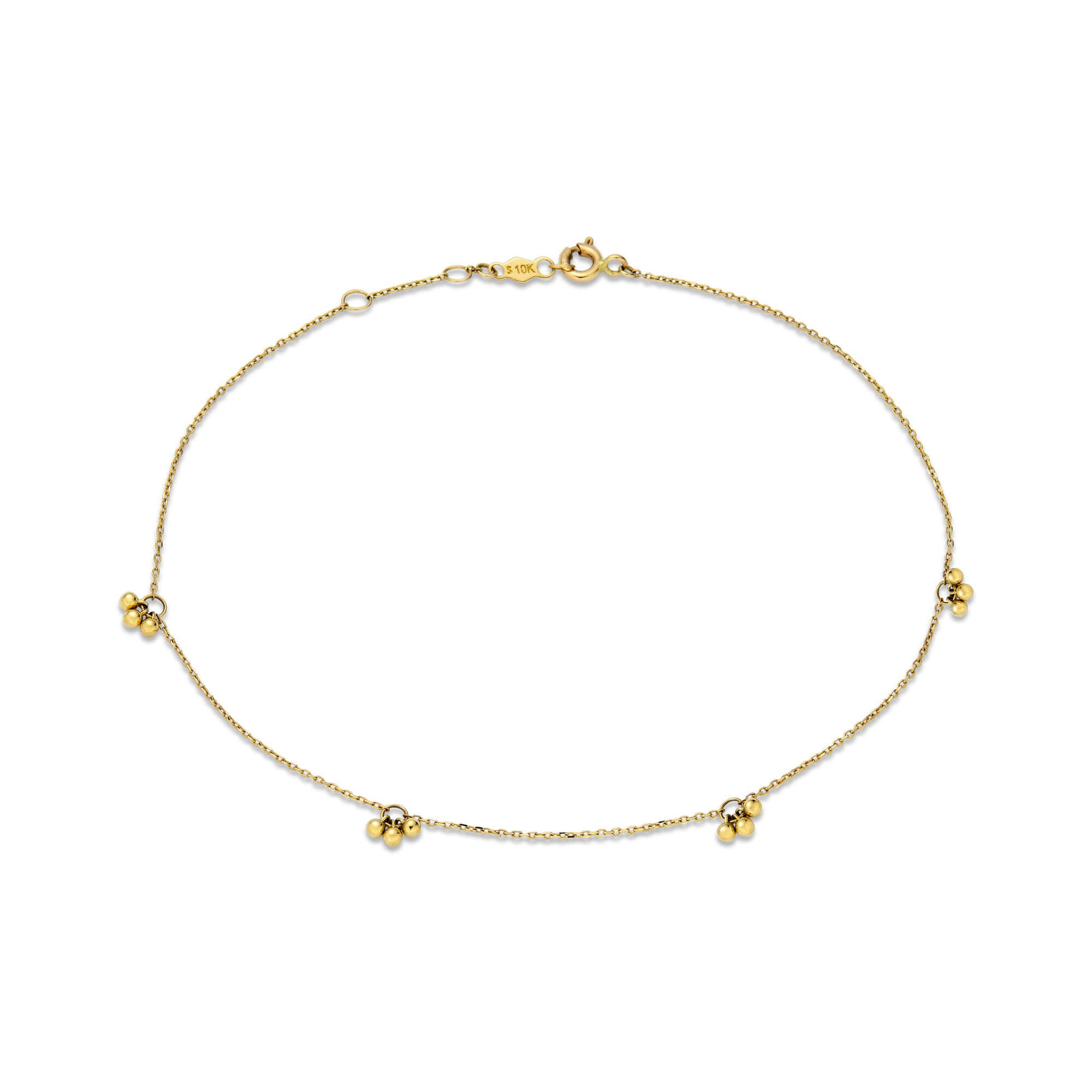 Gold Cluster Anklet - 1