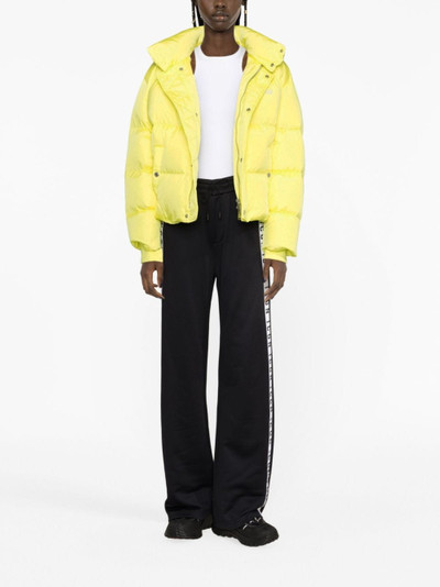 DSQUARED2 logo-tape wide-leg track pants outlook