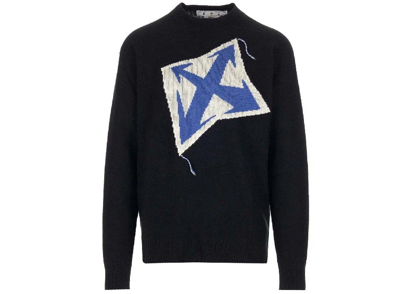 OFF-WHITE Thund ARR Chunky Knit Crewneck Black Peacock - 1