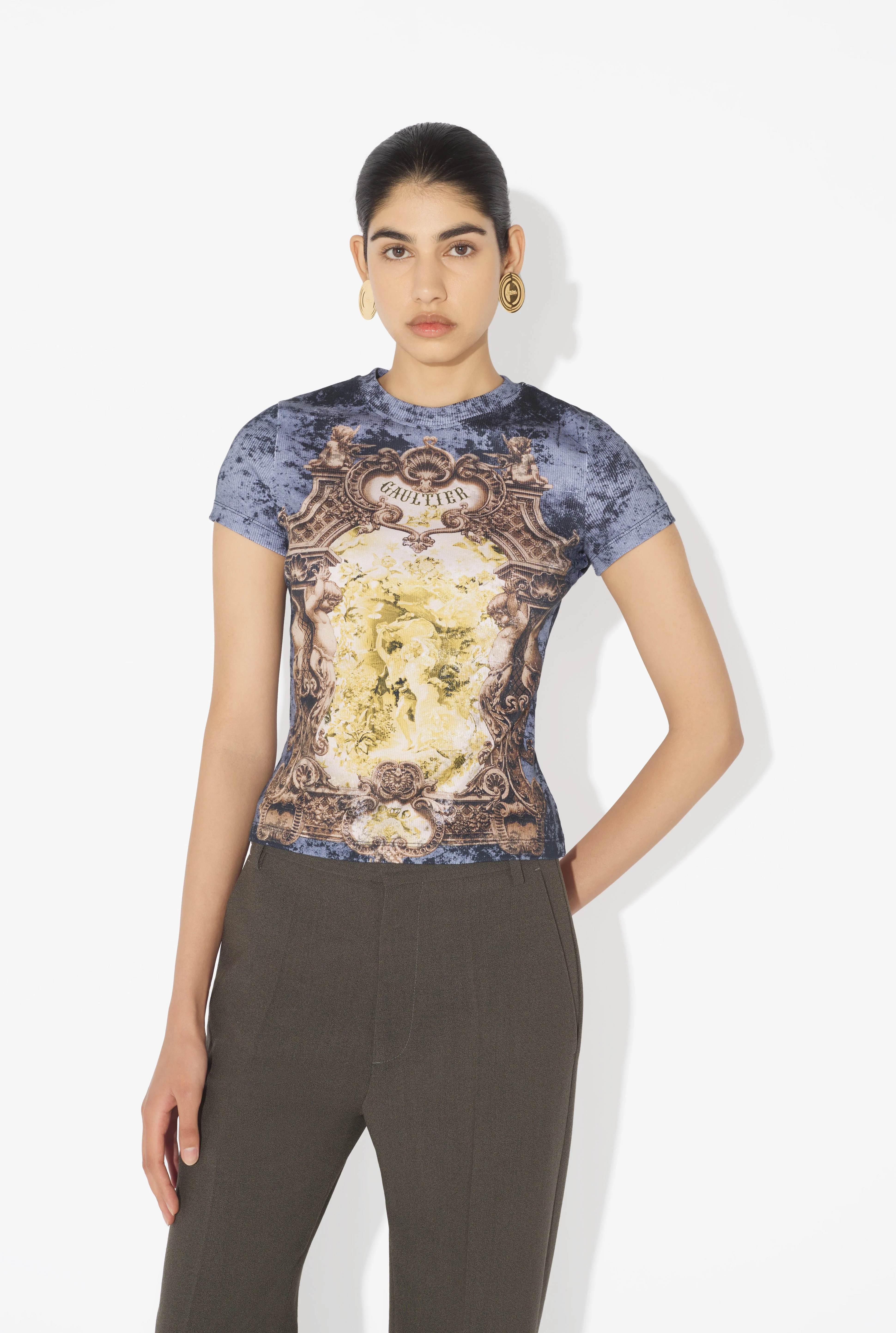 THE BLUE MÉDAILLON T-SHIRT - 1