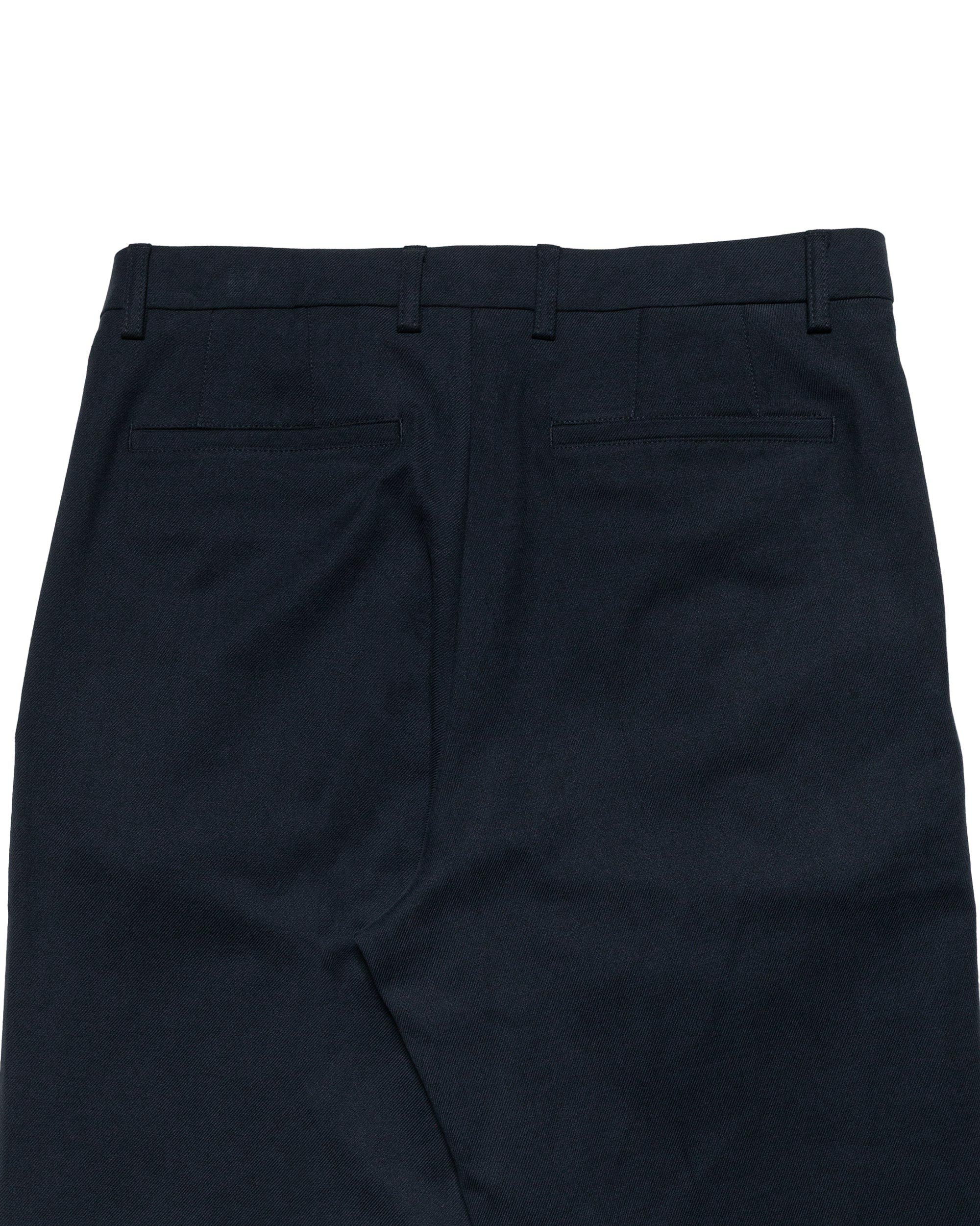 Benn Relaxed Cotton Wool Twill Pleated Trouser Dark Navy - 5