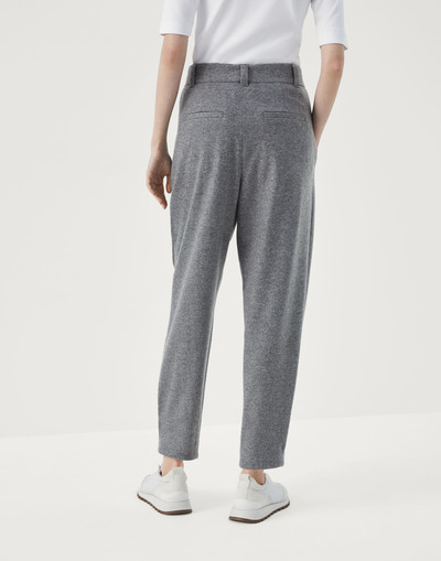 Brunello Cucinelli Cashmere jersey tailored trousers outlook