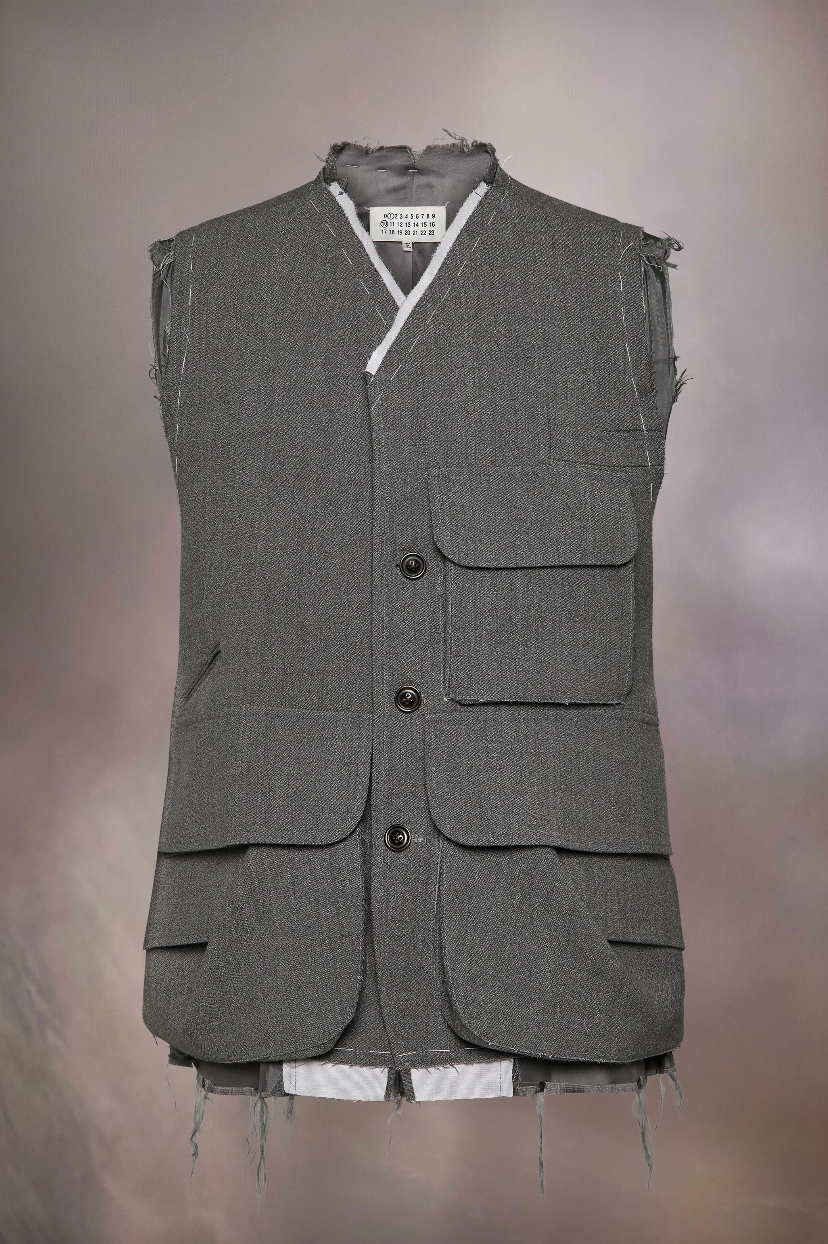 【関税&送料込】Mm6 Maison Margiela Sleeveless Jacket Mm6 Maison Margiela - Girl's Black Sleeveless Jacket
