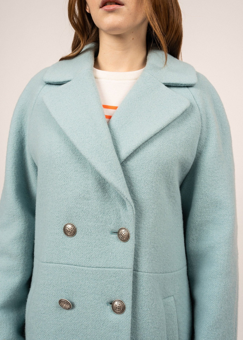 ST LAURENE Long Wool Coat 6