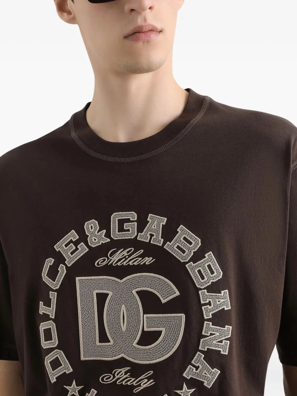Dolce & Gabbana Men Short Sleeve Crew-Neck T-Shirt - 4